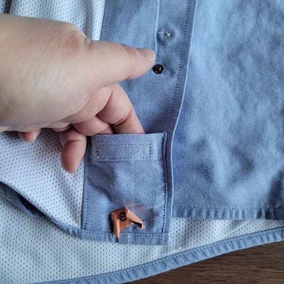 5.11 Tactical Shirt 2XL Blue RapiDraw Covert Conceal Carry Mesh Lined 72170 - Picture 9 of 15